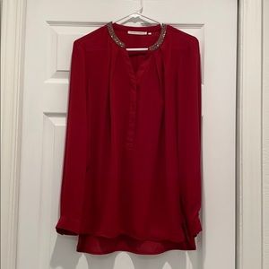 Red blouse
